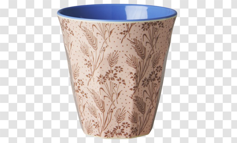 Melamine Latte Macchiato Tray Mug Beaker - Flowerpot - Rice Fields Transparent PNG