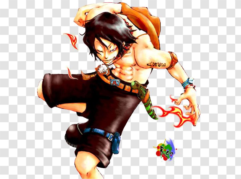 Monkey D. Luffy Nami Portgas Ace Gol Roger Edward Newgate - Watercolor Transparent PNG