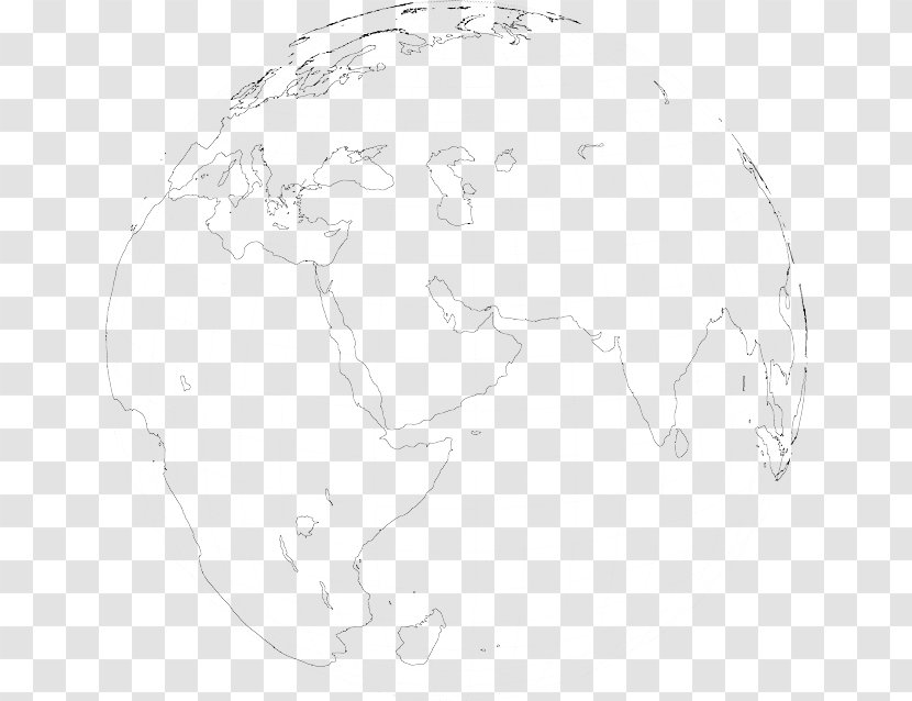 Globe World Map Earth - Point - Flat Transparent PNG