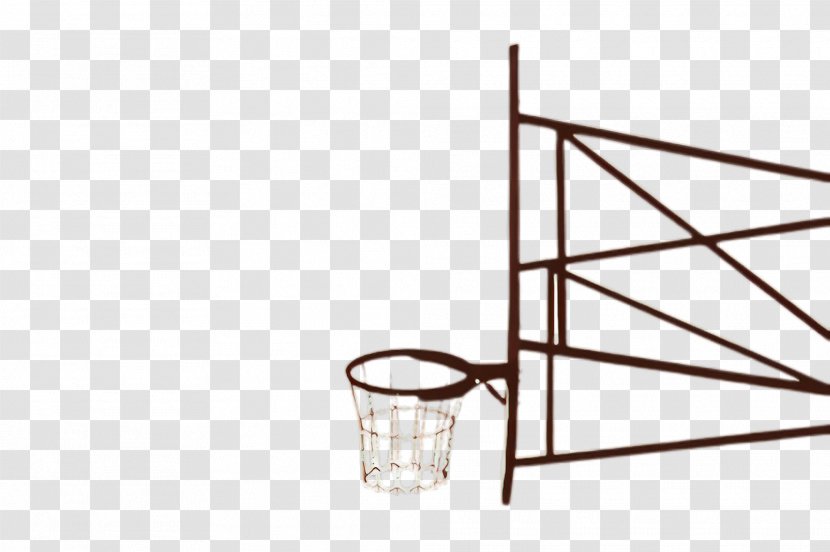 Basketball Hoop Storage Basket Line Furniture Transparent PNG