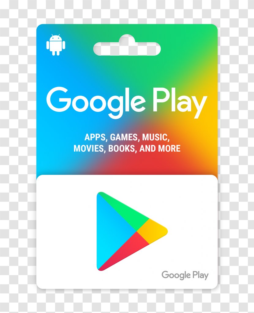 Google Play Gift Card Android Delivery Game - Material Transparent PNG