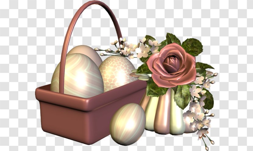 Easter Egg Basket Transparent PNG