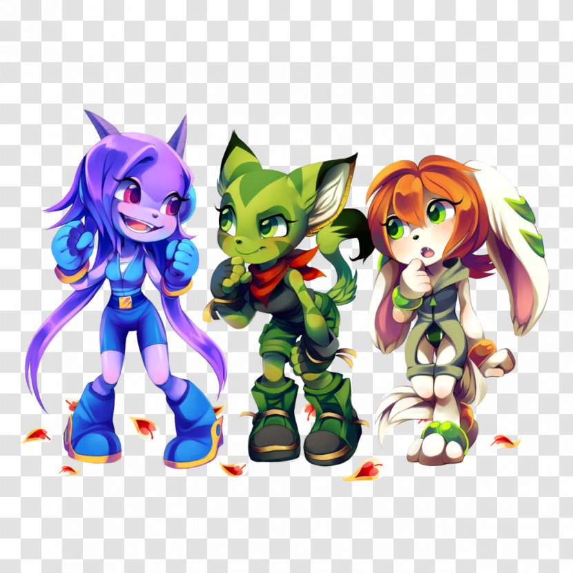 Freedom Planet 2 Character Concept Art Model Sheet - Flower - Sonic The Hedgehog Transparent PNG