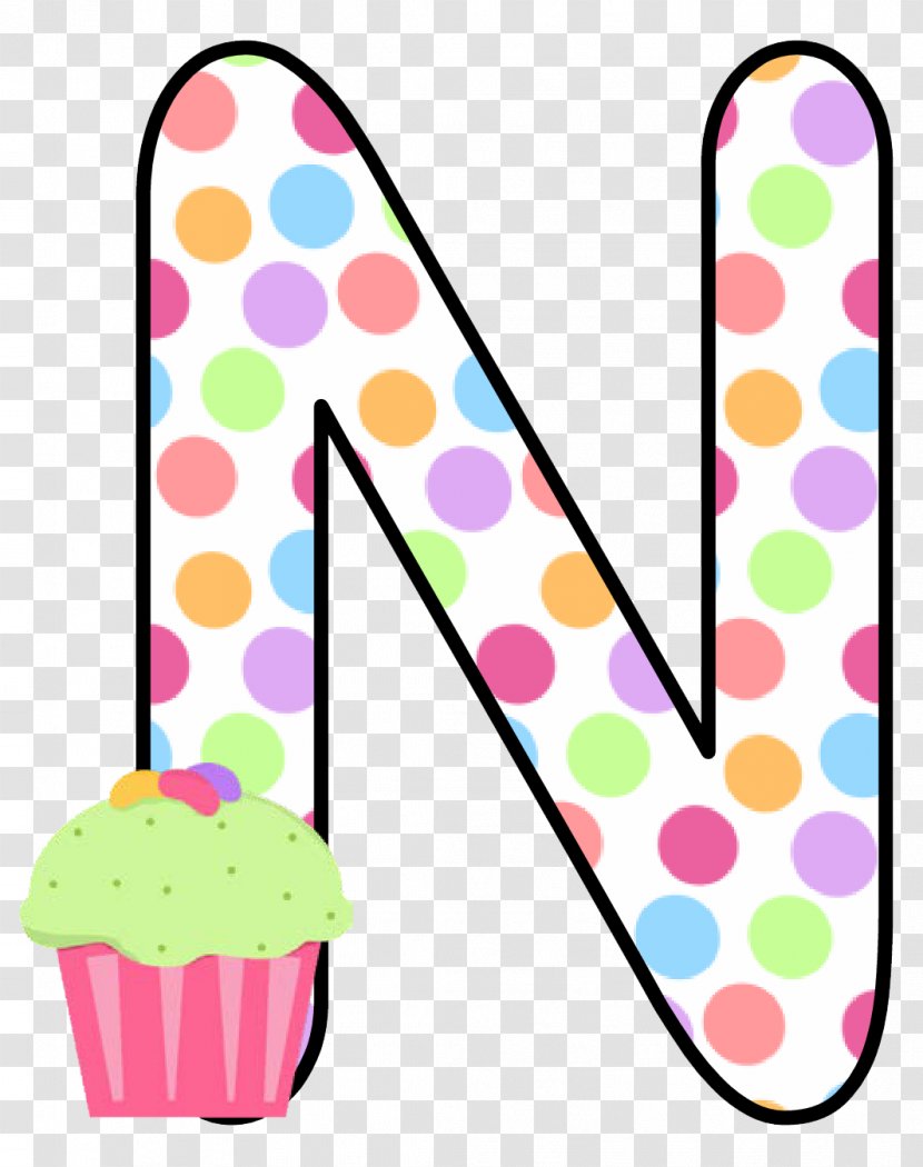 Cupcake Letter Alphabet Pastry Sugar - Pin - In Polka Dots Transparent PNG