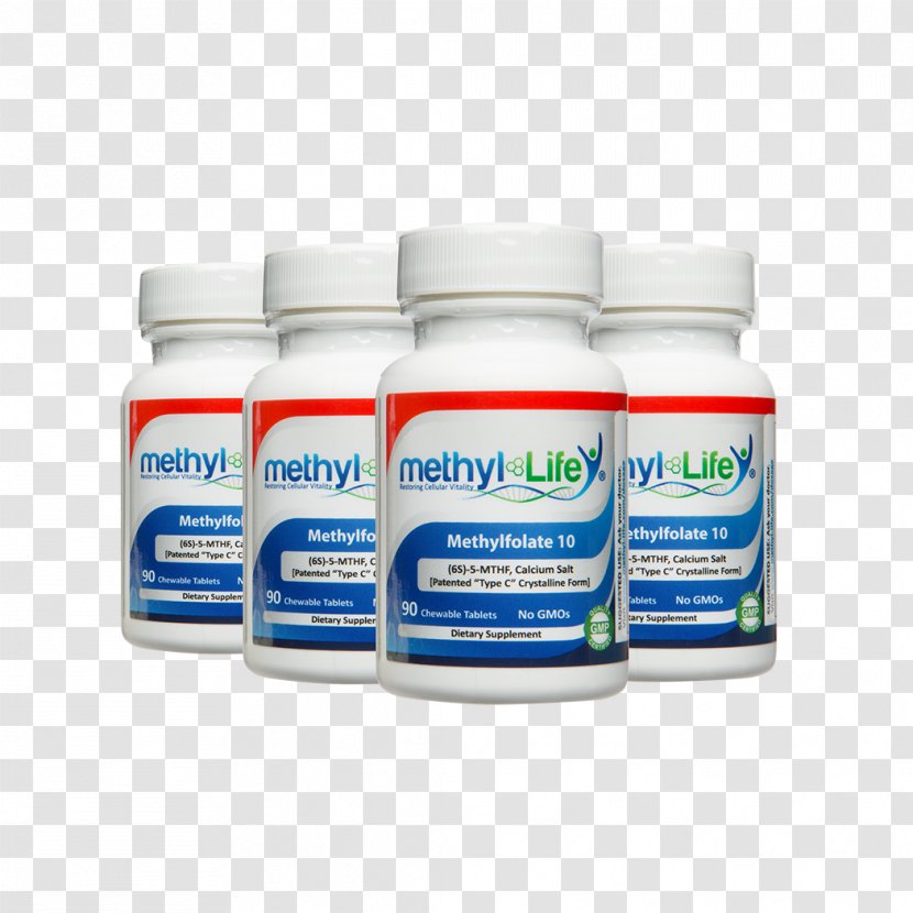 Dietary Supplement Levomefolic Acid 5,10-Methylenetetrahydrofolate Vitamin B-12 - Acetate - Tablet Transparent PNG