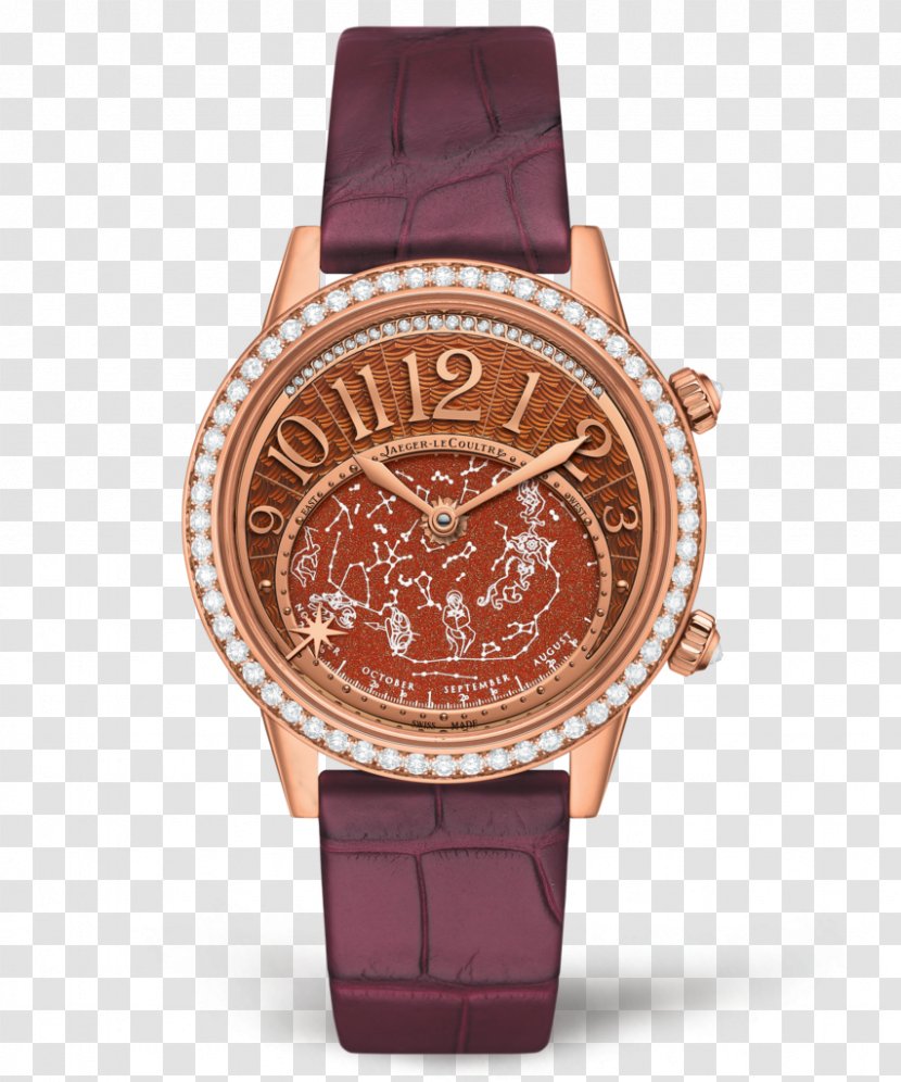 Watch Jaeger-LeCoultre Clock Certina Kurth Frxe8res Indiglo - Metal - Red Brown Female Form Watches Transparent PNG