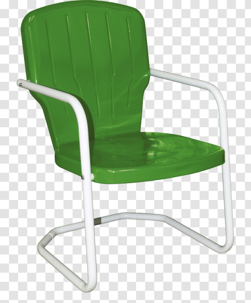 Table Garden Furniture Chair Patio Retro Style - Green Transparent PNG