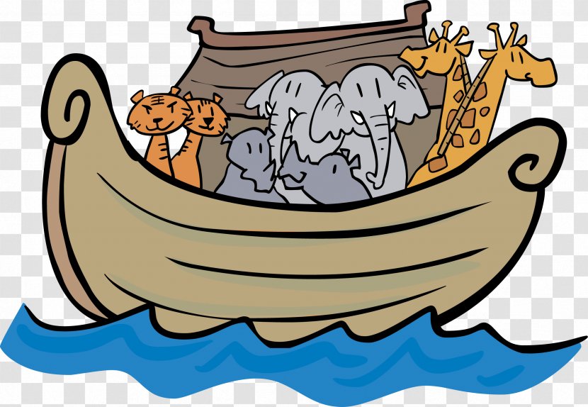 Noah's Ark Child Bible Story Drawing - Boat Transparent PNG