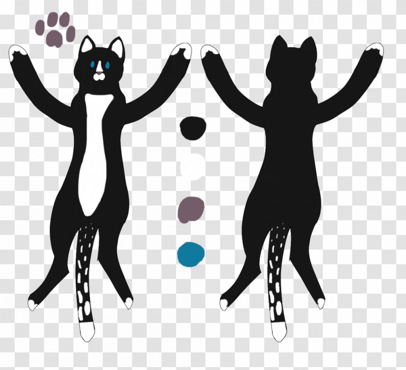 Cat Human Behavior Silhouette Clip Art - Black M Transparent PNG