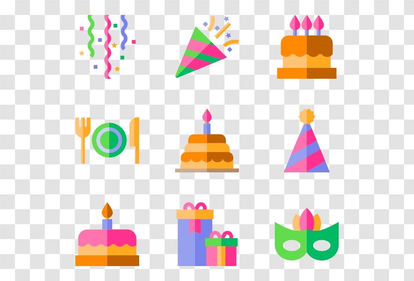 Party Hat Toy Block Line Clip Art - Cone Transparent PNG