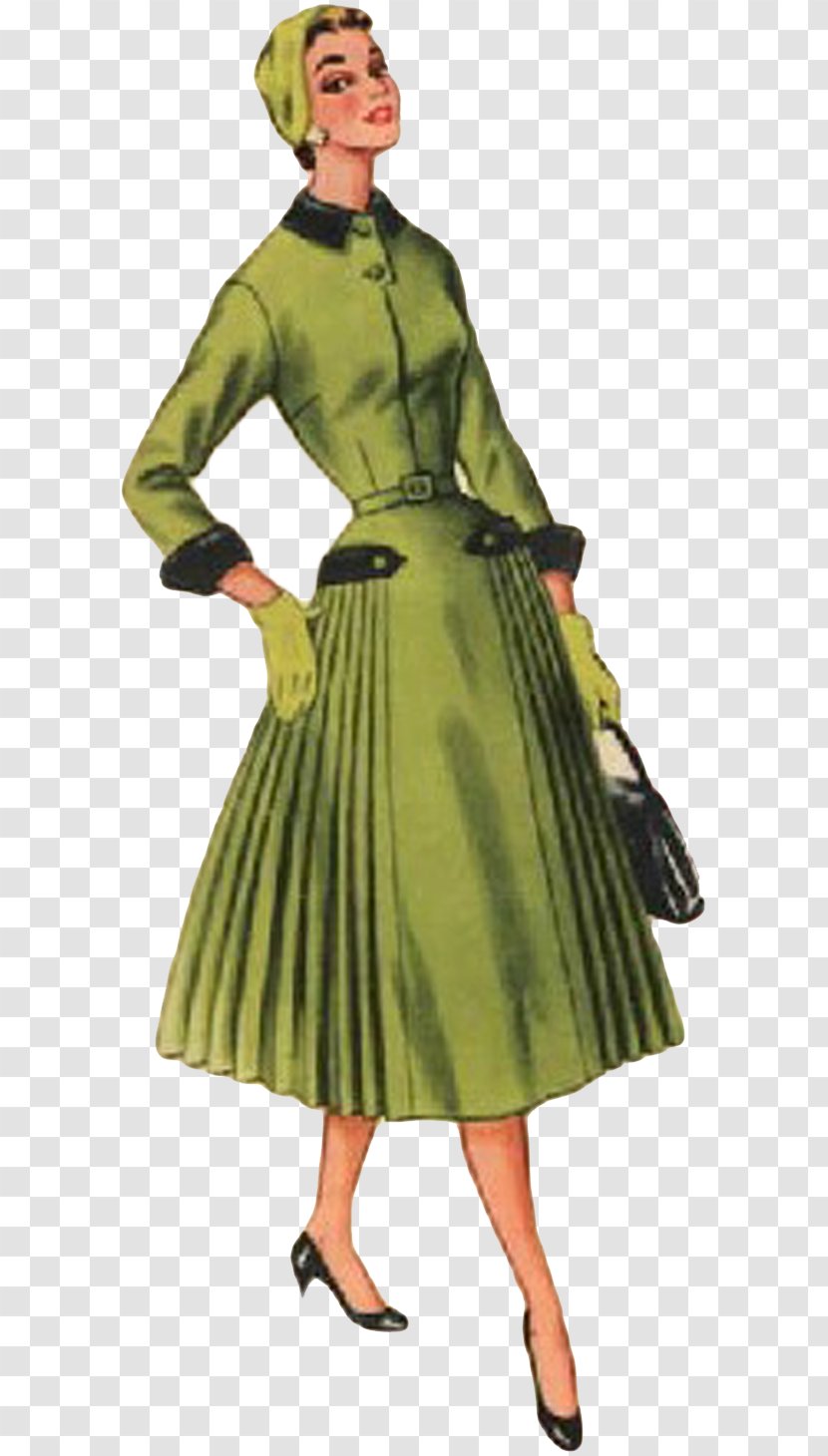 Australia 1950s 1940s Fashion Pattern - Plate Transparent PNG