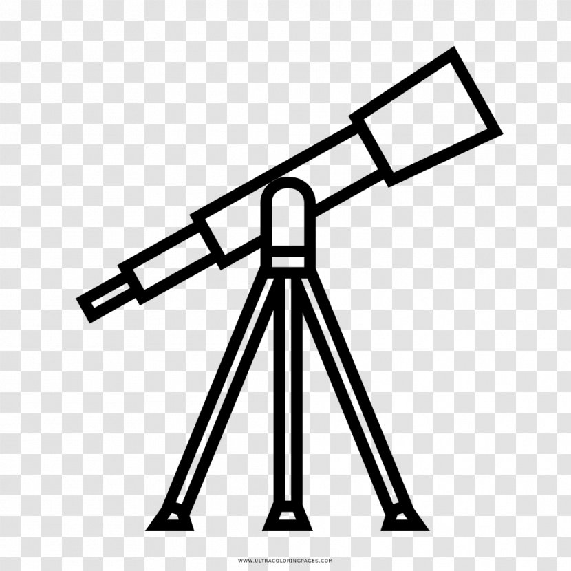 Refracting Telescope Drawing Clip Art - Area - Binoculars Transparent PNG
