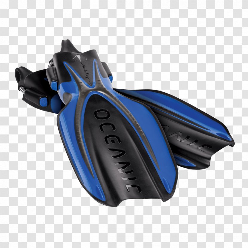 Giant Oceanic Manta Ray Diving & Swimming Fins Scuba Underwater - Plastic - Electric Blue Transparent PNG