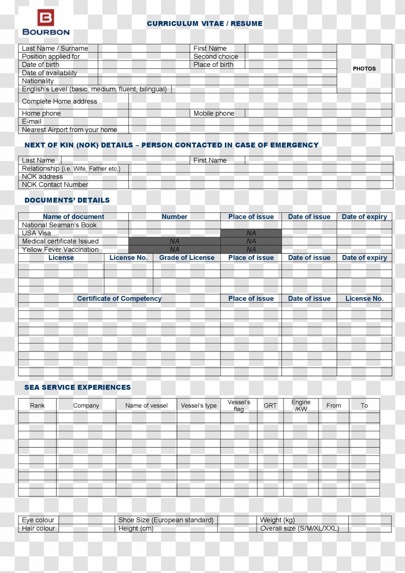 Résumé Cover Letter Curriculum Vitae Template - Cartoon - Seafarers Transparent PNG