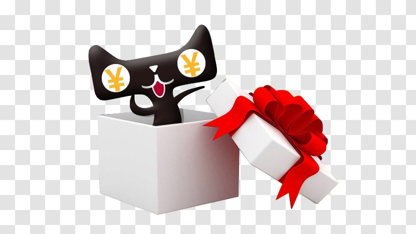 Christmas Gift Box Santa Claus - Cat Like Mammal - Lynx Transparent PNG