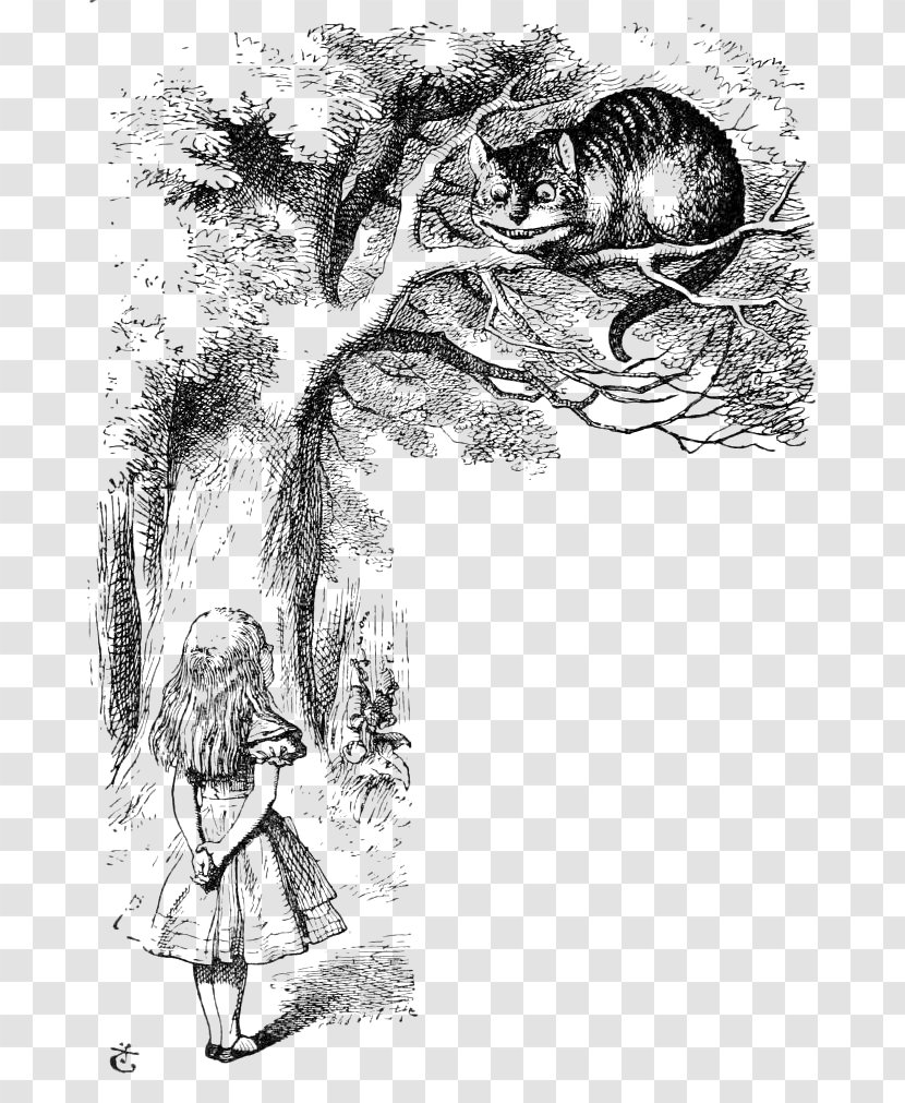 Alice's Adventures In Wonderland Cheshire Cat The Mad Hatter March Hare YouTube - Quotation Transparent PNG