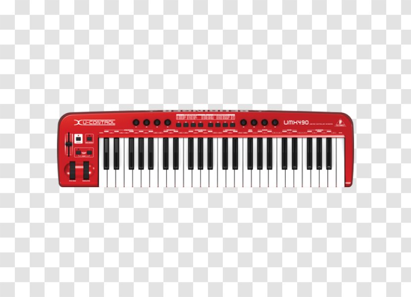 Behringer U-Control UMX610 USB/MIDI Keyboard Controller MIDI Controllers Musical - Frame - Instruments Transparent PNG