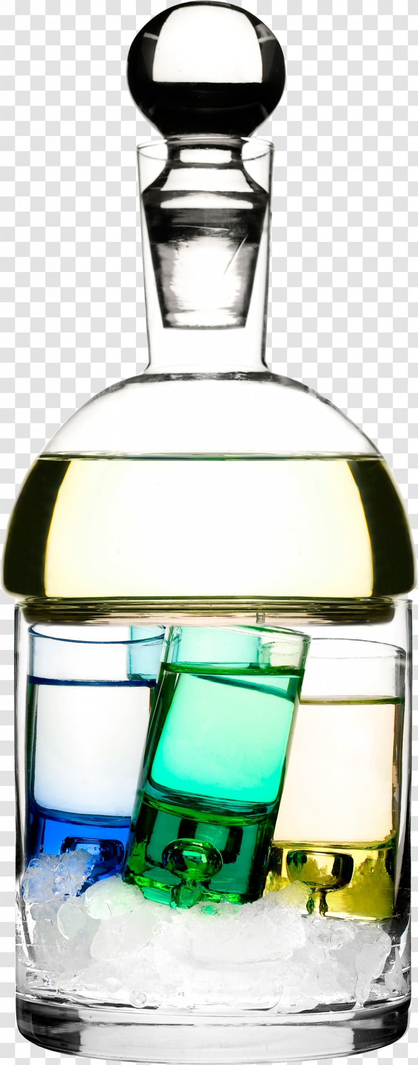 Whiskey Schnapps Cocktail Carafe Shot Glasses - Wine Glass - Transparent Bottle Material Transparent PNG