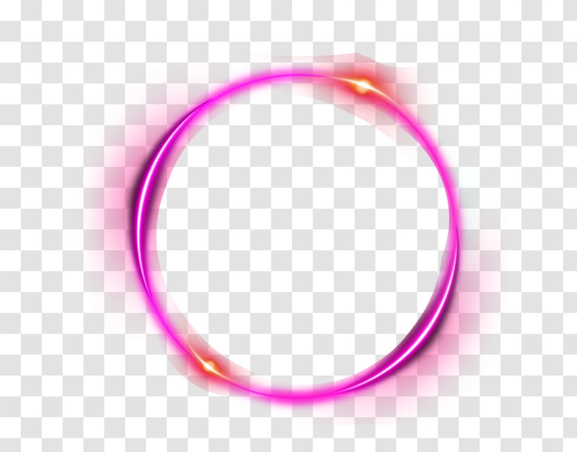 Light Halo - Text - PINK Ring Effect Transparent PNG