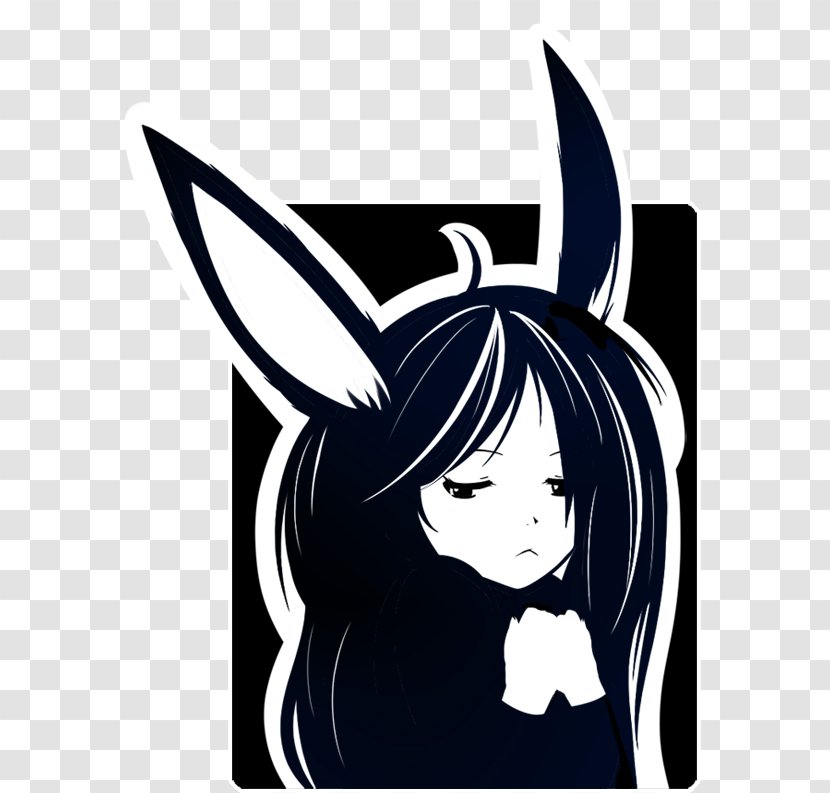 Rabbit Ear Drawing Art Character - Silhouette - Bunny Transparent PNG