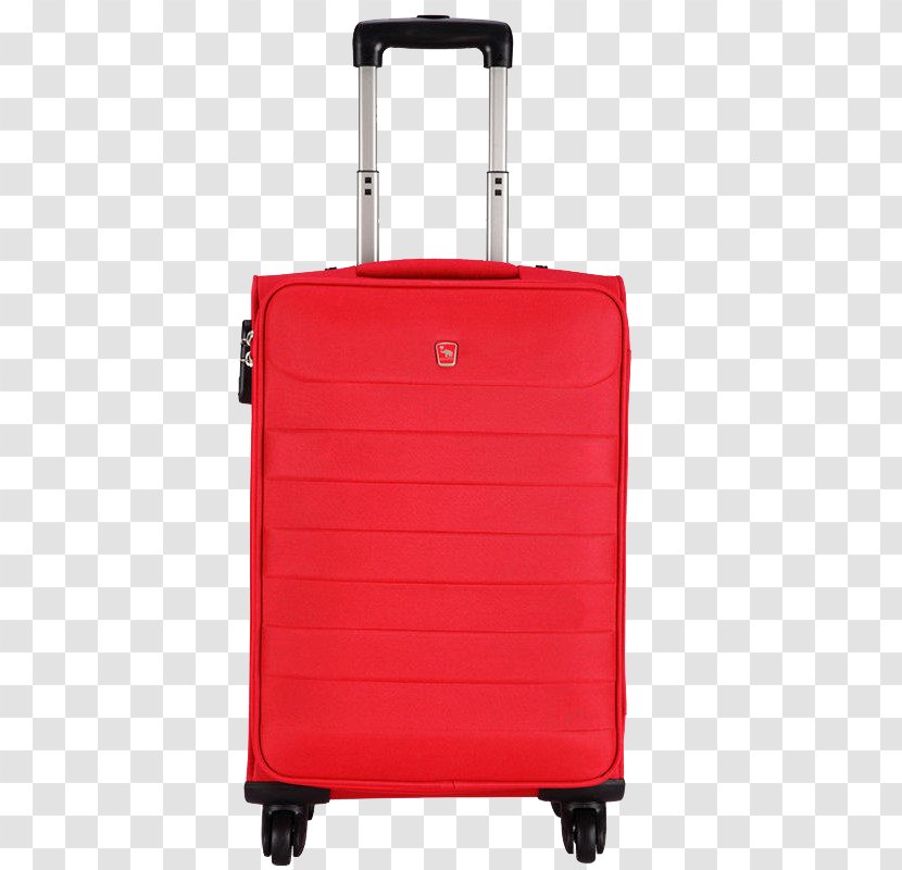 Red Hand Luggage Suitcase Transparent PNG