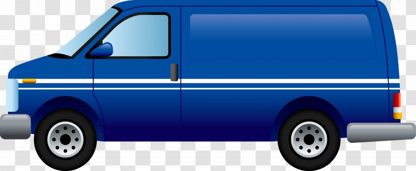 Van Car Truck - Delivery - Hand Painted Long Bus Transparent PNG