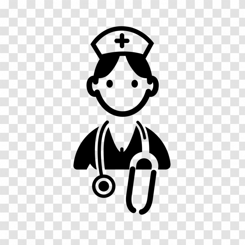 Physician Black And White Clip Art - Monochrome - Strong Nurse Cliparts Transparent PNG