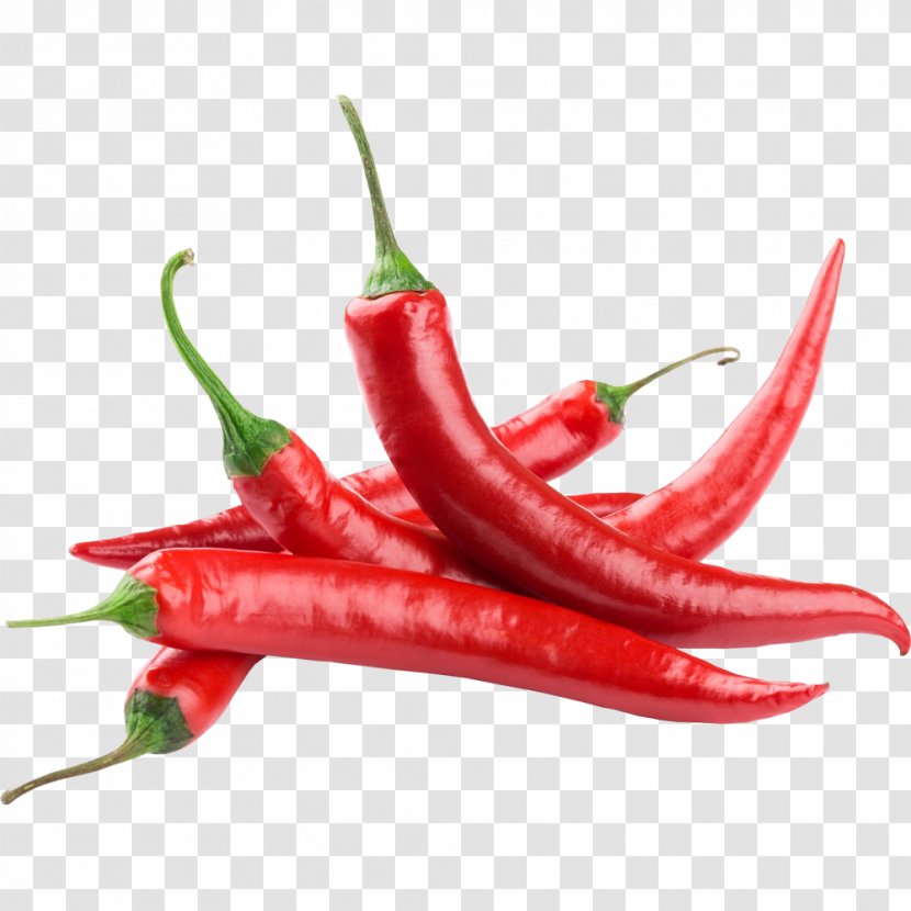 Cayenne Pepper Bird's Eye Chili Bell Chinese Cuisine Asian - Tabasco - Black Transparent PNG