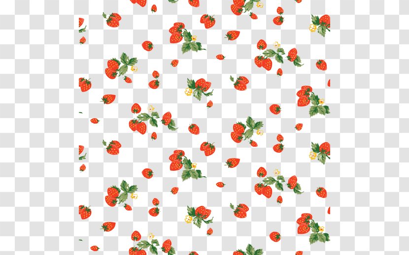 Milkshake Strawberry Shortcake Fruit Pattern - Plant - Red Transparent PNG