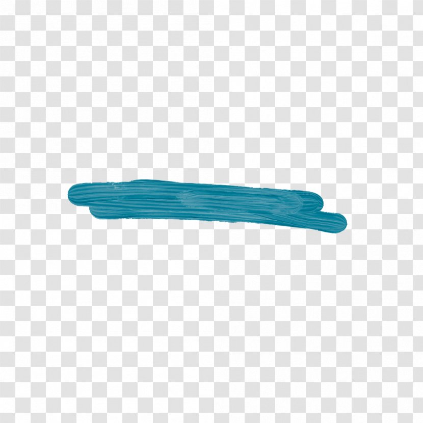 Turquoise - Brush Effect Transparent PNG