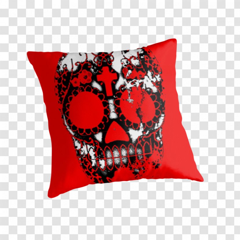 Cushion Throw Pillows Skull RED.M - Pillow Transparent PNG