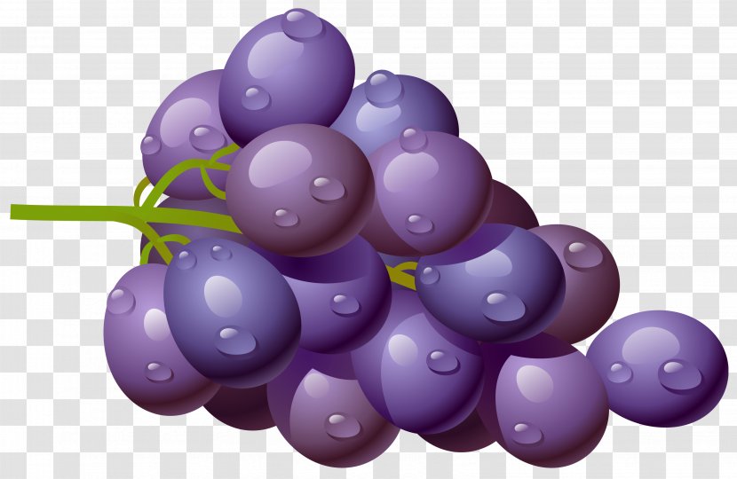 Grape Fruit Clip Art - Purple Cliparts Free Transparent PNG
