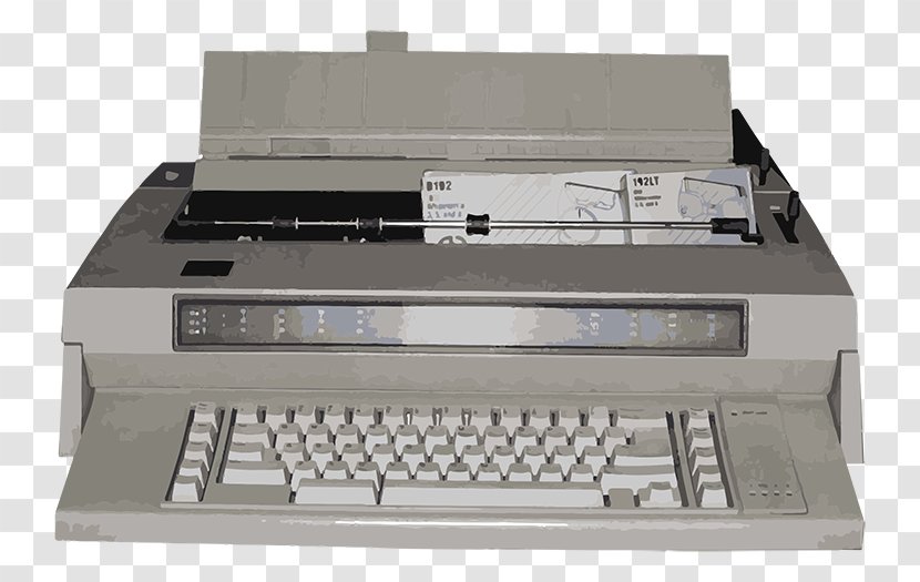Typewriter IBM Lexmark Printer Inkjet Printing Transparent PNG