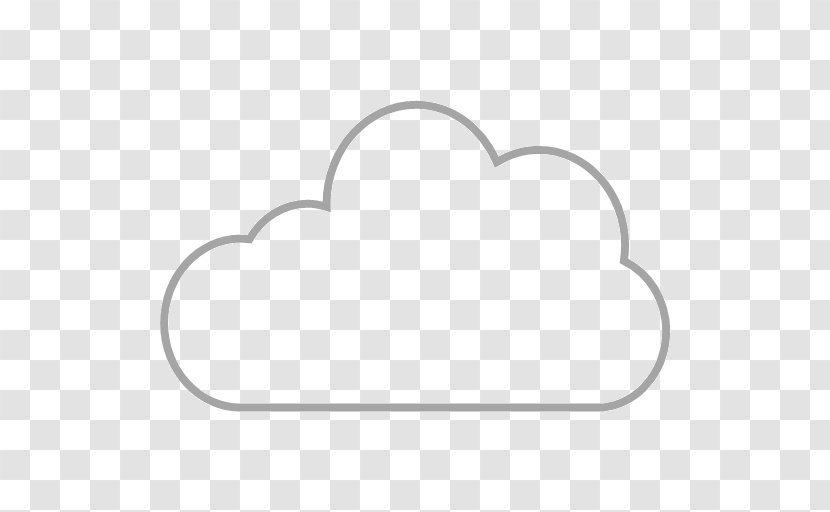 Font Line - Black And White - Cloud Share Transparent PNG