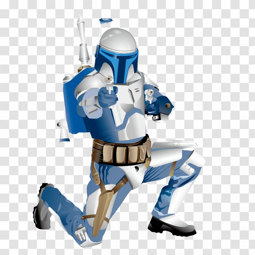 Boba Fett Anakin Skywalker Jango Yoda Stormtrooper - R2 D2 - Vector Star Wars Transparent PNG