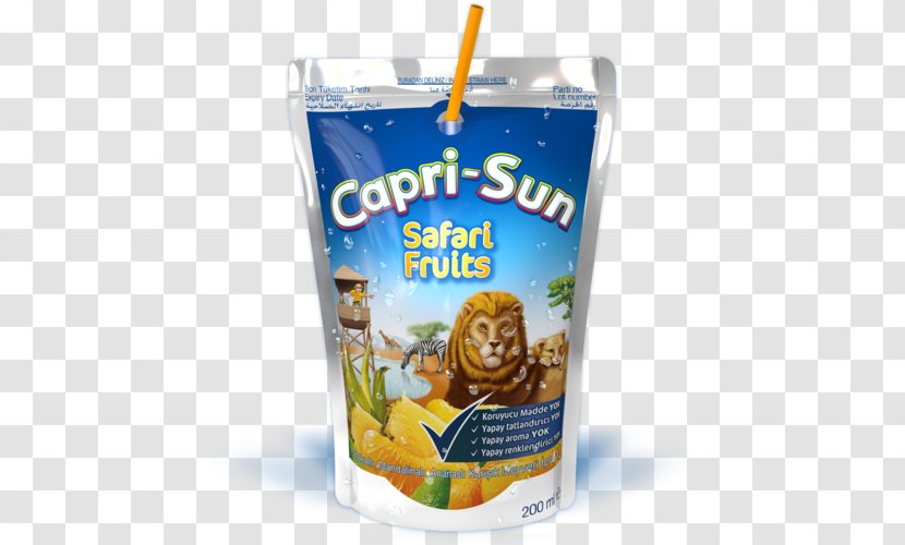 Juice Non-alcoholic Drink Capri Sun - Food Transparent PNG