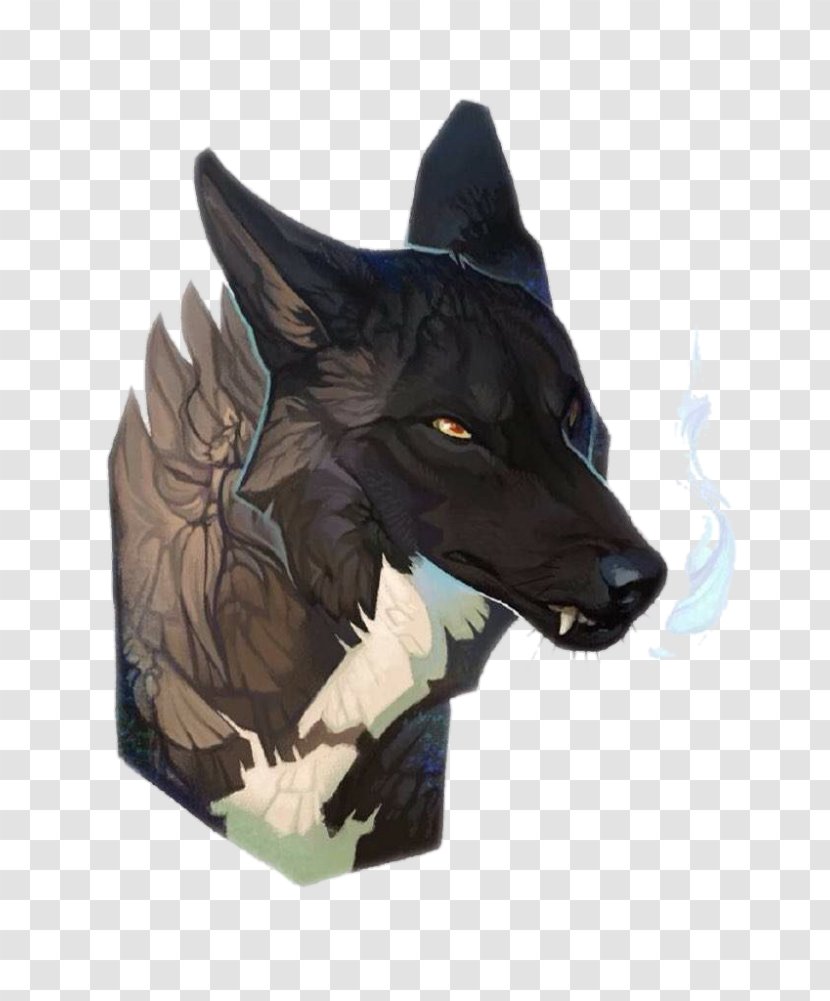 Dog Coyote Drawing Image Werewolf - Blue Transparent PNG