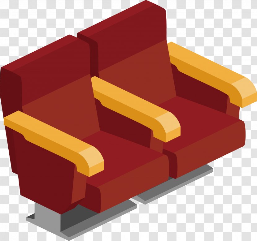 Seat Chair Cinema - Red Transparent PNG