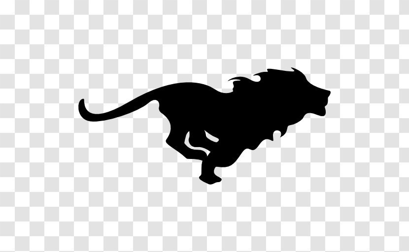 Running Lion Clip Art - Small To Medium Sized Cats Transparent PNG