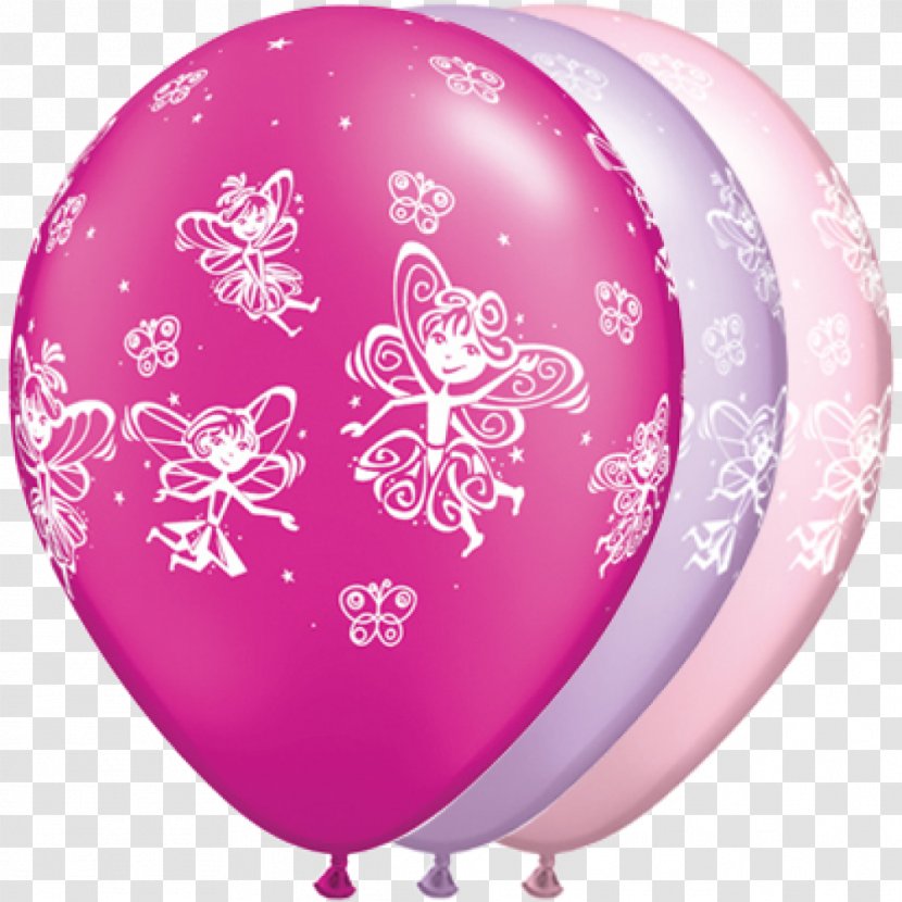 Toy Balloon Helium Gas Birthday - Magenta - Large Pearl Transparent PNG