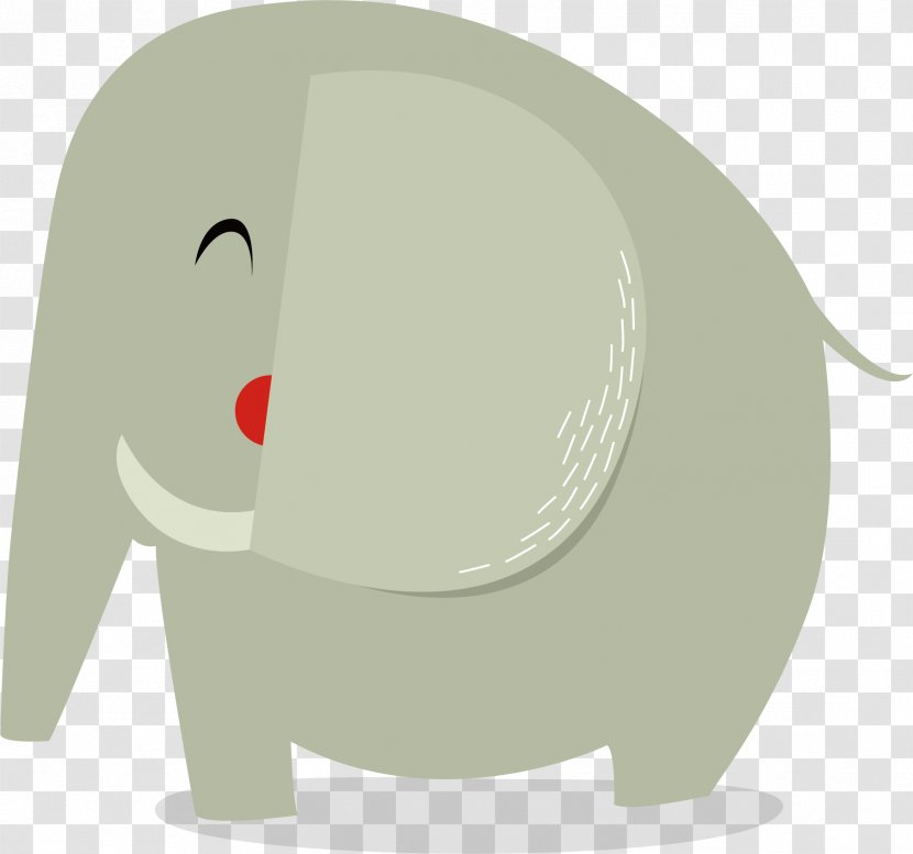 Indian Elephant Euclidean Vector Drawing - Head - Hand Painted Transparent PNG