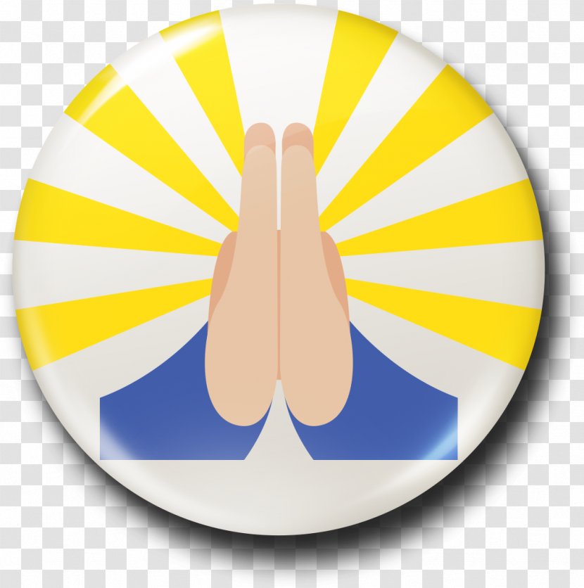 Praying Hands Emoji Clip Art Prayer - Yellow - Angle Transparent PNG