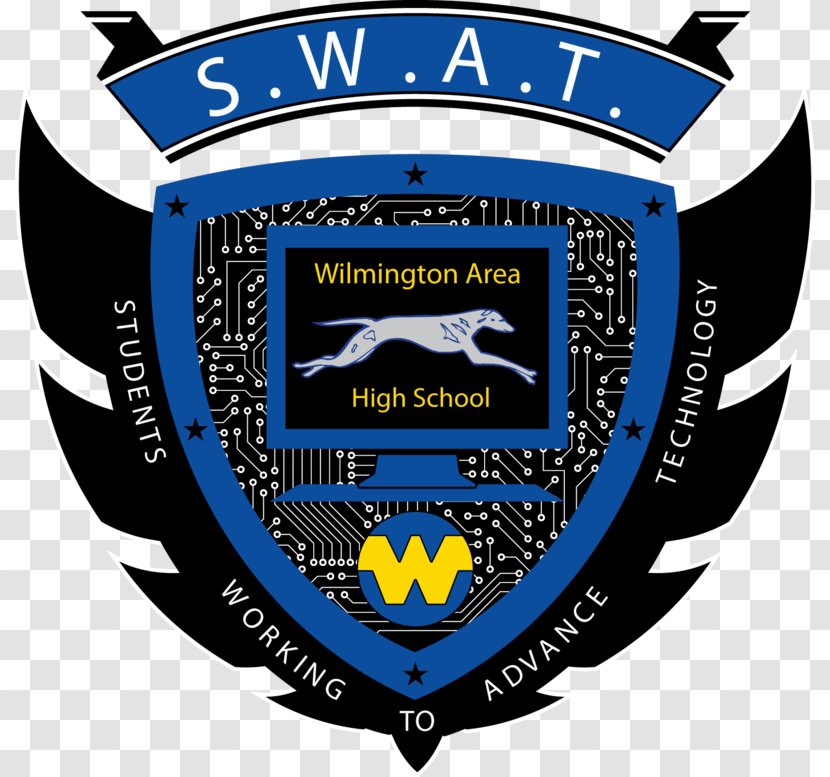 Footwear Shoe Flip-flops Badge Brand - Wilmington Area High School - Swat Logo Transparent PNG