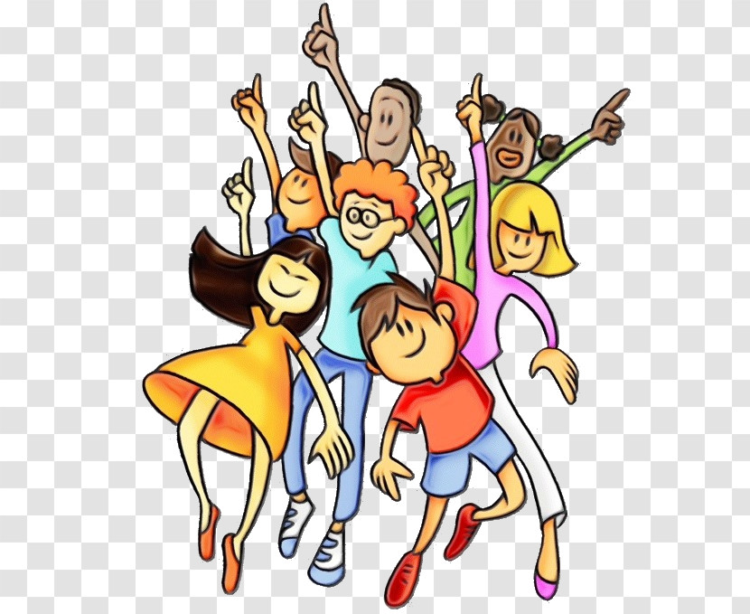 Social Group Cartoon People Celebrating Youth Transparent PNG