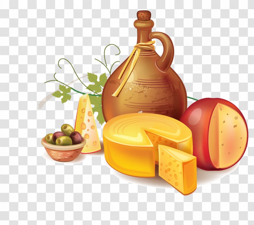 Flagon - Vegetarian Food - Vector Material Cheese Transparent PNG