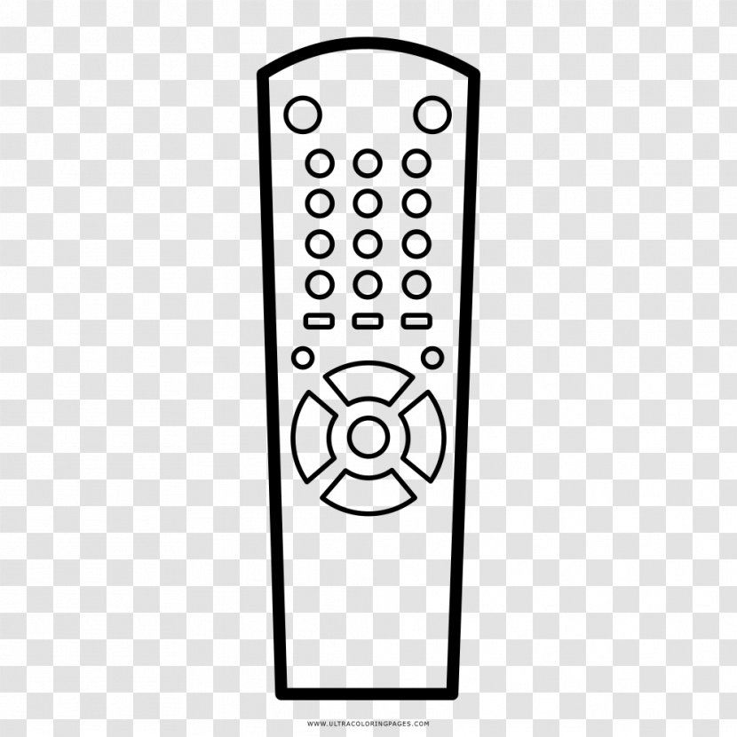 Drawing Coloring Book Remote Controls Television Set - Painting Transparent PNG