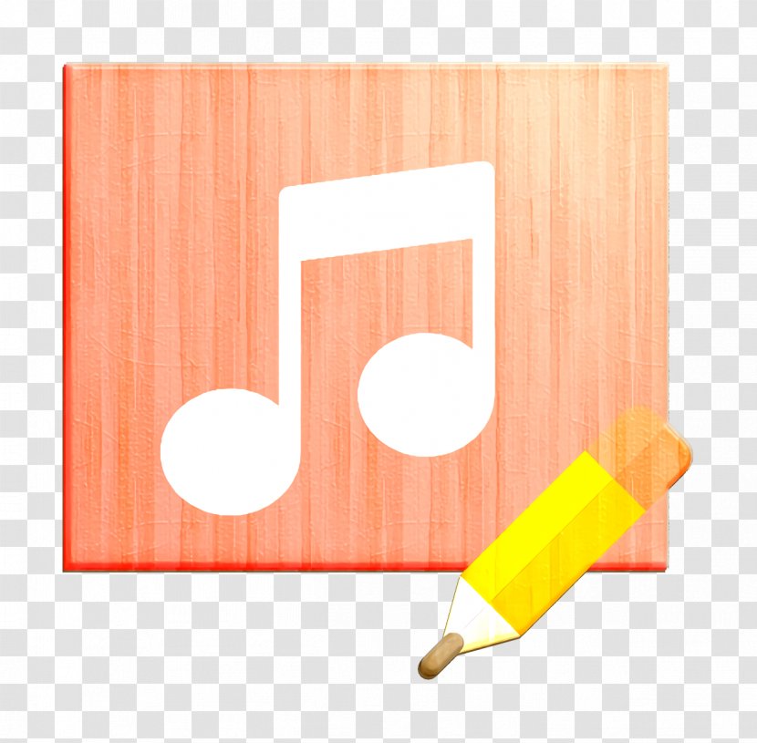 Music Icon Player Interaction Assets - Orange Transparent PNG