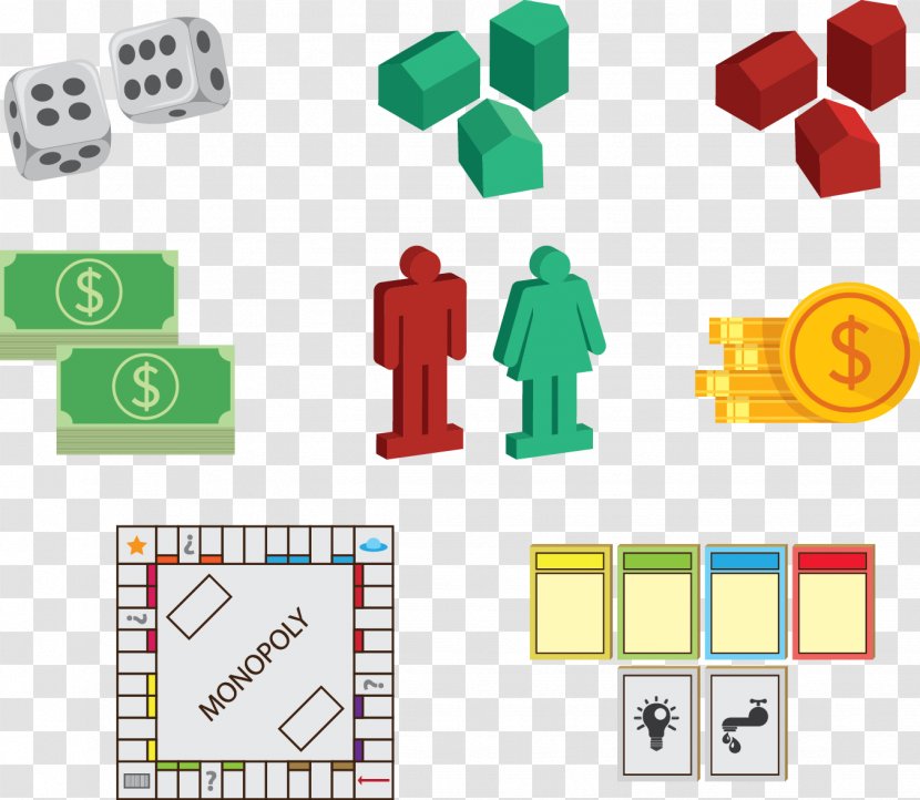 Monopoly Game Icon - Play - Vector Dice Transparent PNG