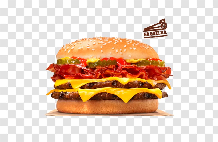 Cheeseburger Hamburger Whopper BK XXL Bacon - Cheese - Double Transparent PNG