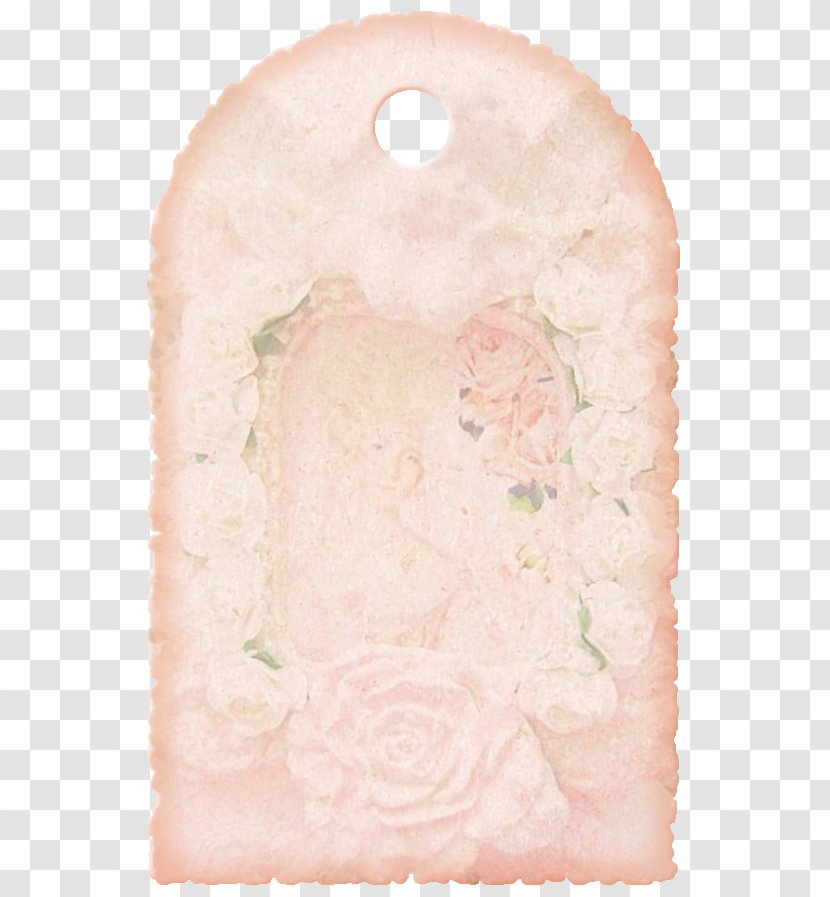 Textile Petal Picture Frame - Pink Decorative Patterns Transparent PNG